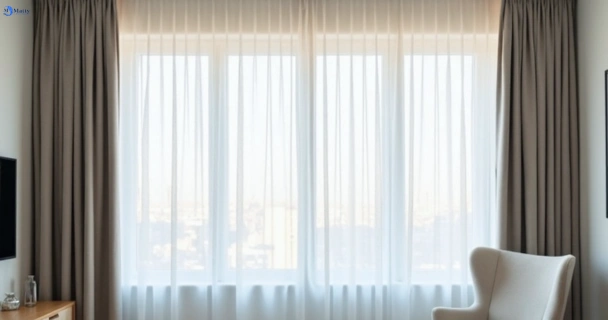 Freshly steam cleaned curtains in kippa-ring QLD